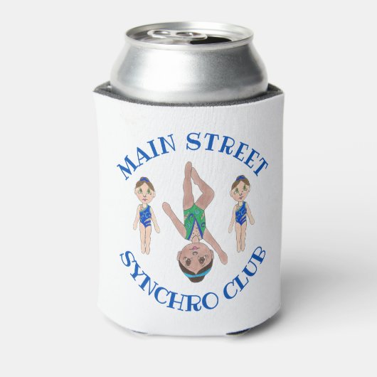 Synchrone zwemsport blikjeskoeler (Blikje Achterkant)