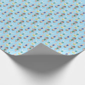 Synchrone zwemsport cadeaupapier (Hoek)