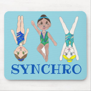 Synchrone zwemsport muismat
