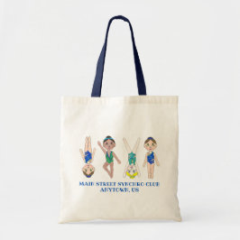 Synchrone zwemsport tote bag