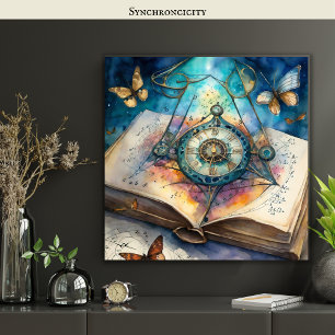 Synchroniciteit belichaamde mystiek spiritualiteit poster