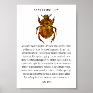 Synchronicity Scarab Poster