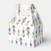 Synchronisatie zwembad team pool coach club bedankdoosjes (Achterkant)