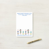 Synchronisatie zwembad team pool coach club post-it® notes (Op bureau)