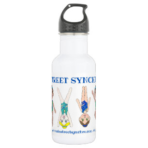 Synchronisatie zwembad team pool coach club waterfles 