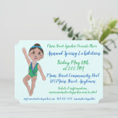 Synchronisatie-zwembadpooloefening Kaart (Staand voorkant)