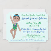 Synchronisatie-zwembadpooloefening Kaart (Voorkant)