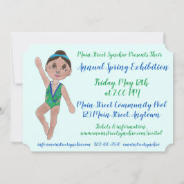 Synchronisatie-zwembadpooloefening Kaart