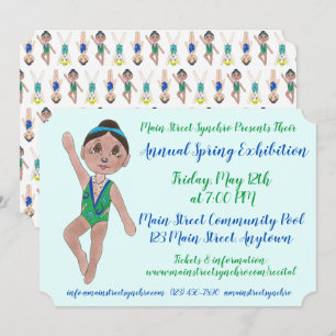 Synchronisatie-zwembadpooloefening Kaart