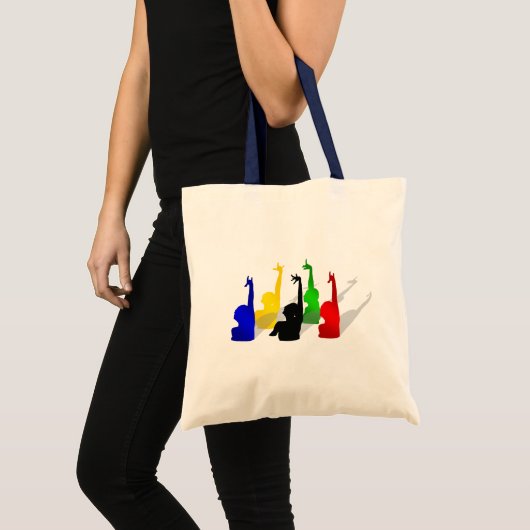 Synchronisch gesynchroniseerde zwemmers tote bag (Voorkant (product))