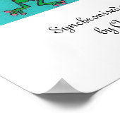 Synchroniserend zwemteam poster (Hoek)