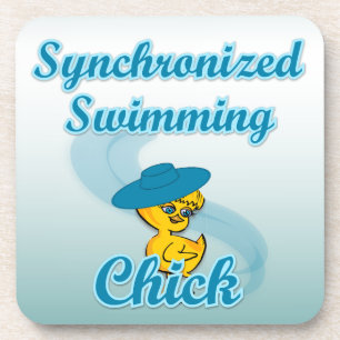 Synchroniserende zwemkuiken #3 onderzetter