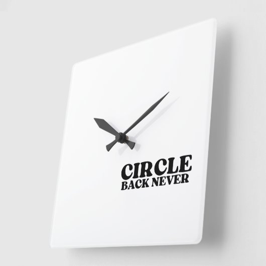 Synchronized Finality | Circle Back Never Vierkante Klok (Hoek)