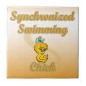 Synchronized Swimming Chick Tegeltje (Voorkant)