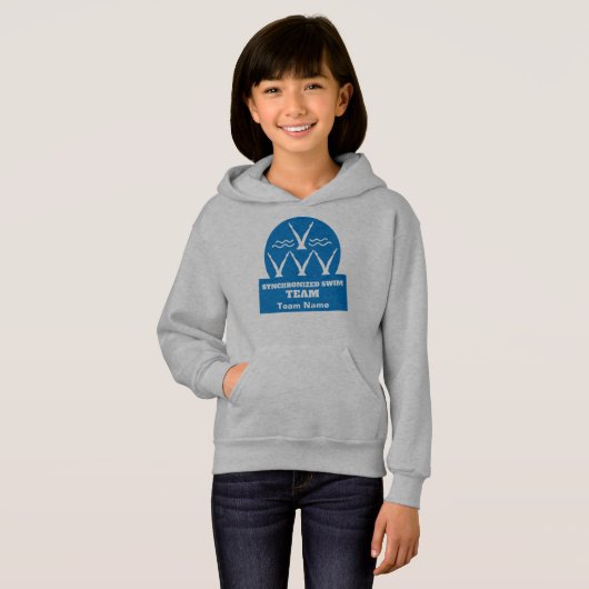 Synchronized Swimming Team Hoodie (Voorkant volledig)