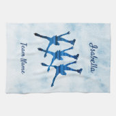 Synchroon skatehanddoek blauw theedoek (Horizontaal)