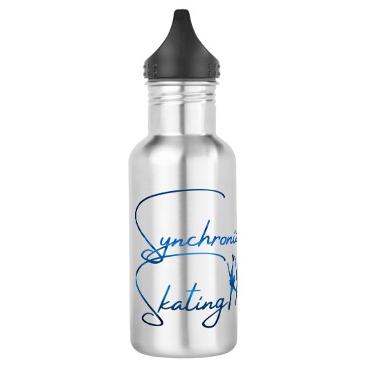 Synchroon skatwater flesblauw waterfles (Links)