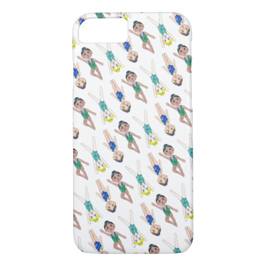 Synchroon synchroon voor synchroon Swimmer Girls S Case-Mate iPhone Case (Achterkant)