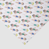 Synchroon synchroon voor synchroon Swimmer Girls S Tissuepapier (Detail)