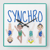 Synchroon synchroon voor synchroon Swimmer Girls S