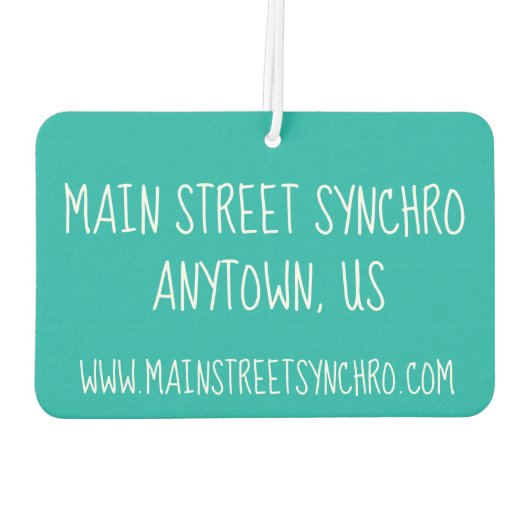 Synchroon van synchroon zwemteam luchtverfrisser (Achterkant)