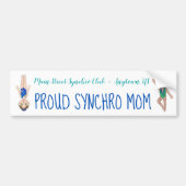 Synchroon zwembad Team Proud Synchro Mam Bumpersticker (Voorkant)
