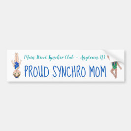 Synchroon zwembad Team Proud Synchro Mam Bumpersticker