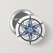 Synchroon zwemCirkel Logo in blauw Ronde Button 5,7 Cm (Voorkant /achterkant)