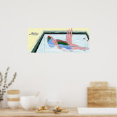 Synchroon zwemmen Afdrukken Poster (Keuken)