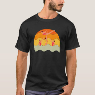 Synchroon zwemmen Artistisch zwemmen Retro 1 T-shirt