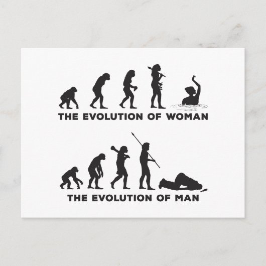 Synchroon zwemmen briefkaart (Voorkant)