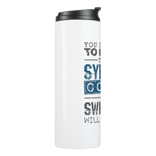 Synchroon zwemmen Coach Crazy Thermosbeker (Gedraaid links)