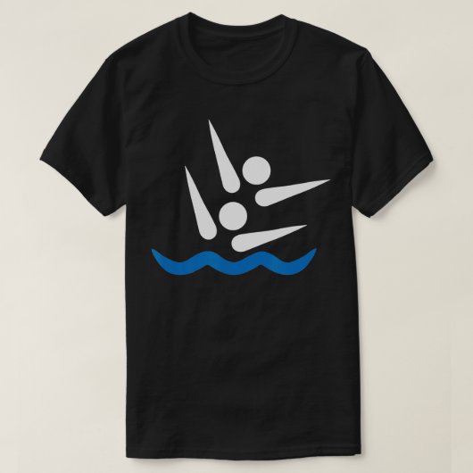 Synchroon zwemmen t-shirt (Design voorkant)