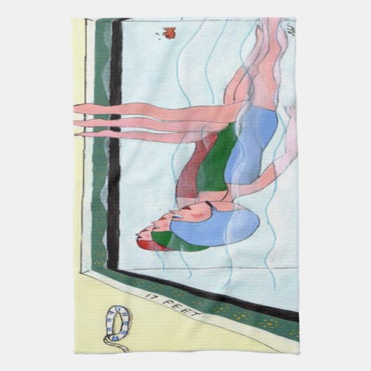 Synchroon zwemmen theedoek (Verticaal)