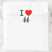 Synchroon zwemmen vierkante sticker (Tas)