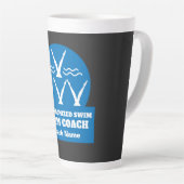 Synchroon zwemteam latte mok (Rechterhoek)