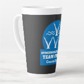Synchroon zwemteam latte mok (Linkerhoek)