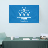 Synchroon zwemteam spandoek (Beurs)