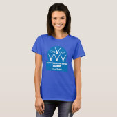 Synchroon zwemteam t-shirt (Voorkant volledig)