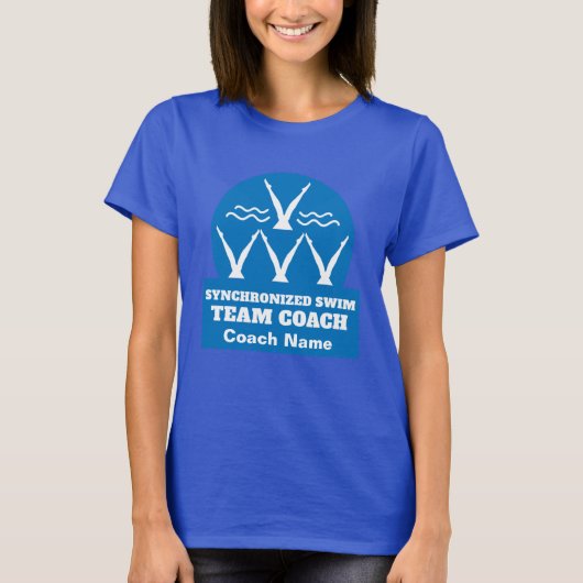 Synchroon zwemteam t-shirt (Voorkant)