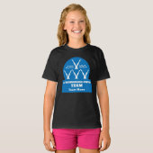 Synchroon zwemteam t-shirt (Voorkant volledig)