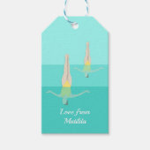 Synchroonzwemmen Cadeaulabel (Voorkant)