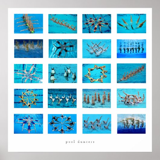 Synchroonzwemmen Poster (Voorkant)