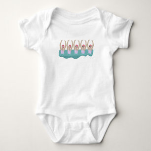 Synchrozwemmers Illustratie synchrozwemmen Romper