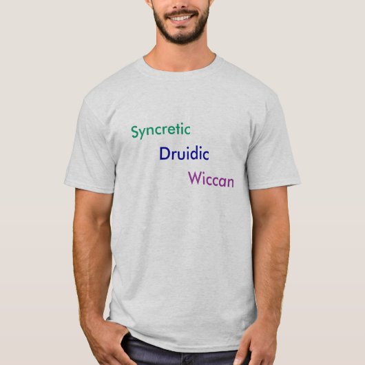 Syncretisch druïdisch Wiccan T-shirt (Voorkant)
