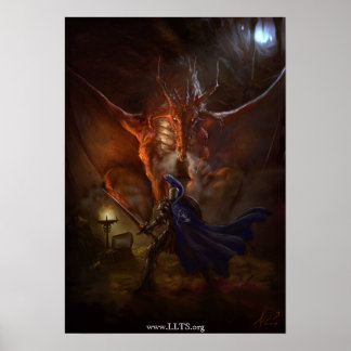 Synd Dragon Knight Canvas Poster