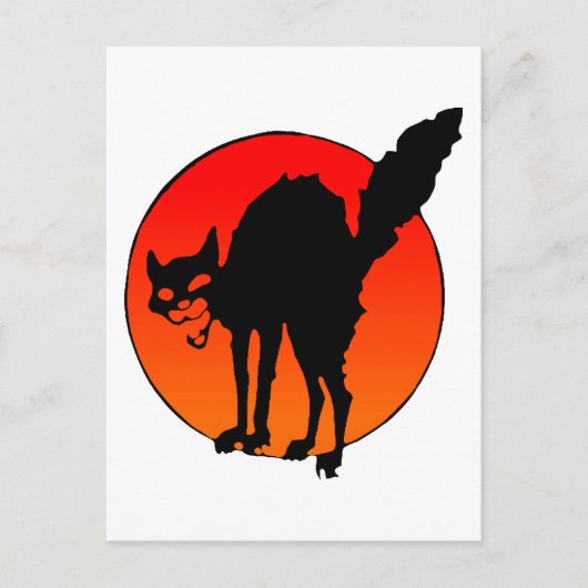 Syndicalistische kat briefkaart (Voorkant)