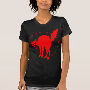 Syndicalistische kat t-shirt