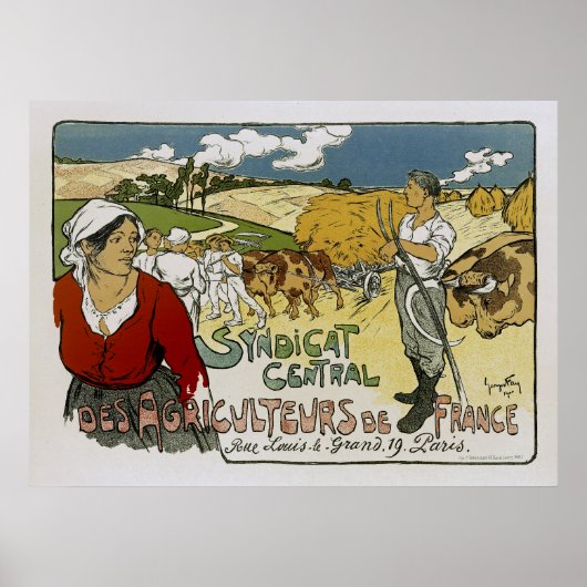Syndicat Central des Agricultures de France Poster (Voorkant)