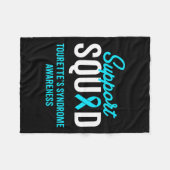 Syndrome Warrior Survivor Awareness Support Squad Fleece Deken (Voorkant (Horizontaal))